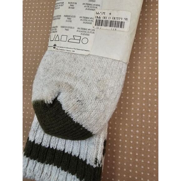 Vintage TIMBERLAND Du Pont Thermax Wool Blend MEN'S SOCKS SIZE 10-13 Rare - Picture 5 of 9